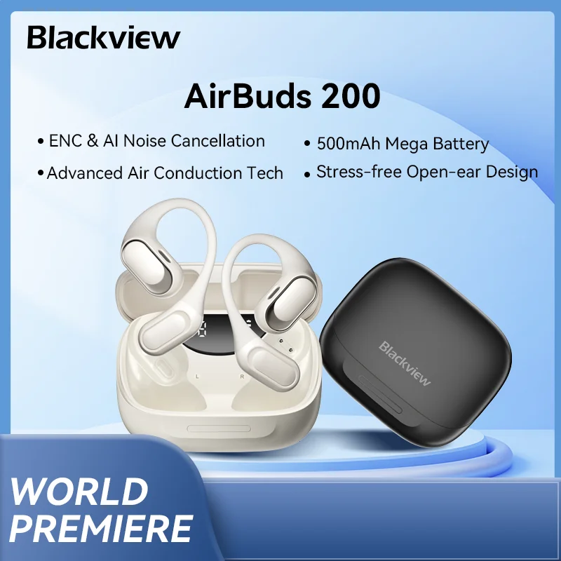 Blackview Airbuds 200: Portable Open-Ear
  Wireless Headphones, Touch Control