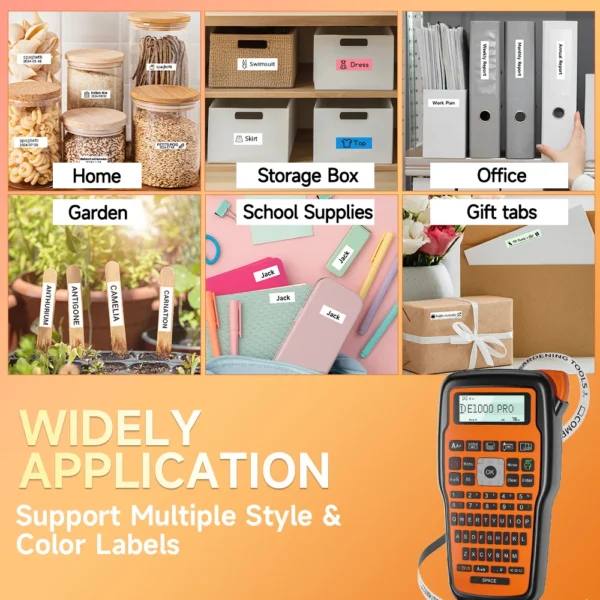 E1000 PRO
  Portable Label Maker: Industrial Printer w/ Tze-231 & Heat Tube - Image 4