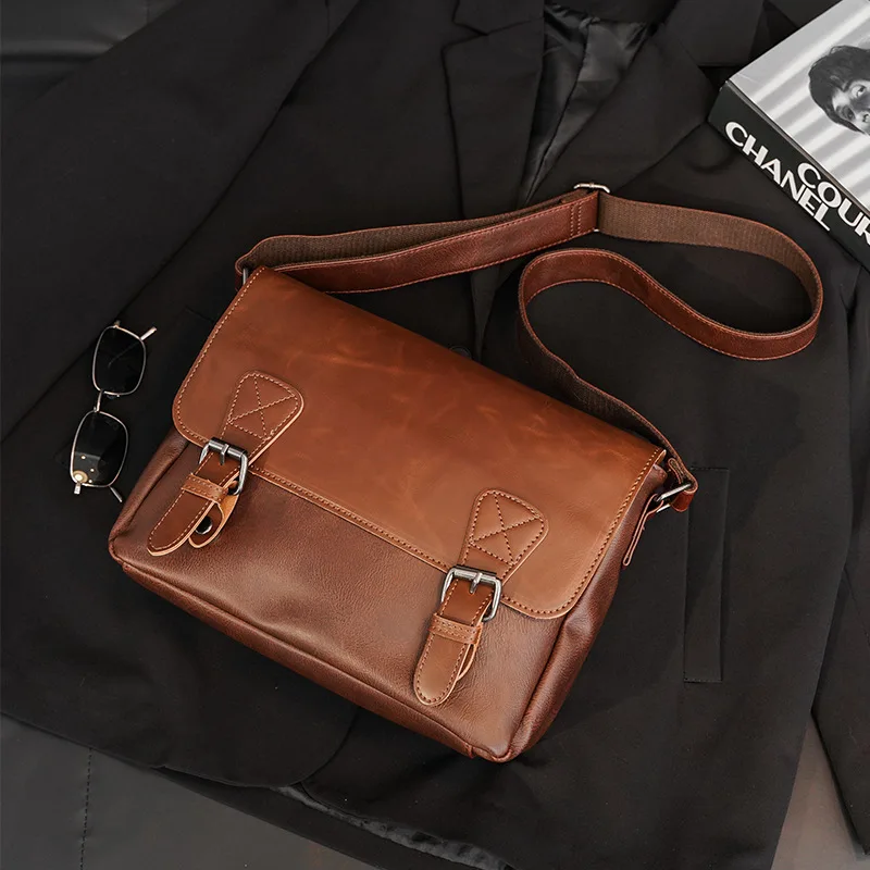 Luxury Men's PU Leather Backpack: 15" Laptop, Large Capacity School/Travel 3 Luxury Men's PU Leather Backpack:
  15" Laptop, Large Capacity School/Travel - Image 3
