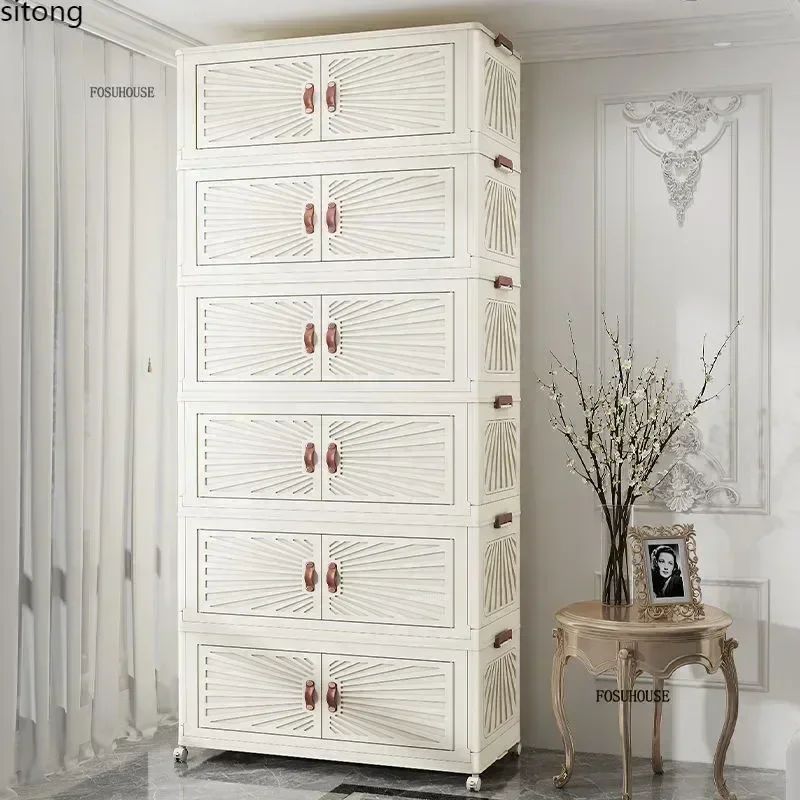 Nordic Folding Wardrobe: Simple Multi-Layer Closet Storage Locker 3 Nordic Folding Wardrobe: Simple
  Multi-Layer Closet Storage Locker - Image 3
