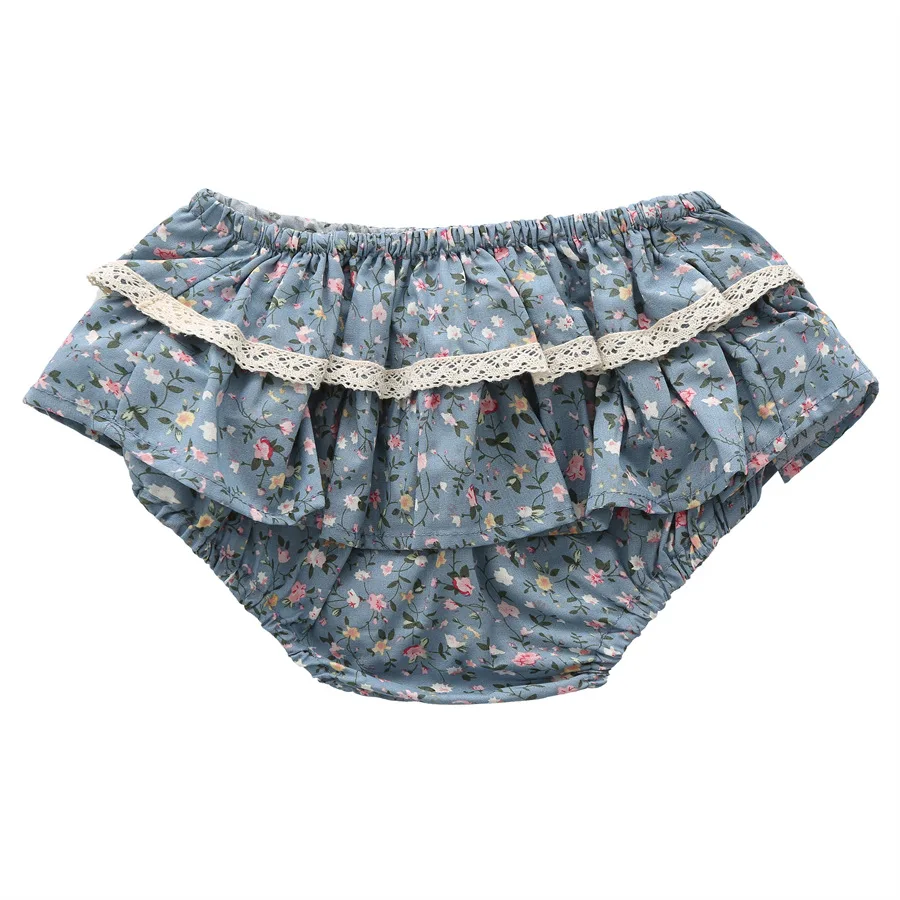 Baby Girls Floral Ruffle Lace Skirt Shorts: Toddler Tutu Wedding Bloomer 6 Baby Girls
  Floral Ruffle Lace Skirt Shorts: Toddler Tutu Wedding Bloomer - Image 6