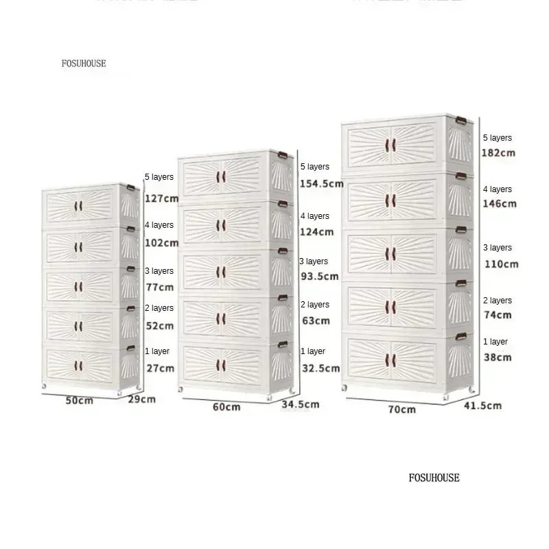 Nordic Folding Wardrobe: Simple Multi-Layer Closet Storage Locker 6 Nordic Folding Wardrobe: Simple
  Multi-Layer Closet Storage Locker - Image 6