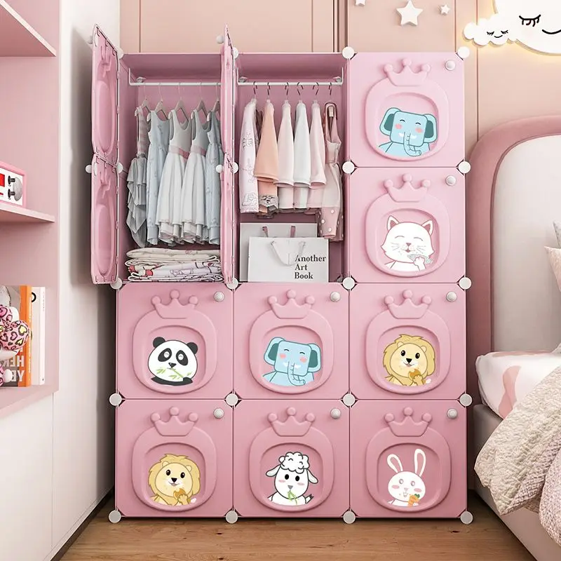 Modern Children's Wardrobe: Folding Plastic Collapsible Storage Box Closet 2 Modern Children's Wardrobe: Folding
  Plastic Collapsible Storage Box Closet - Image 2