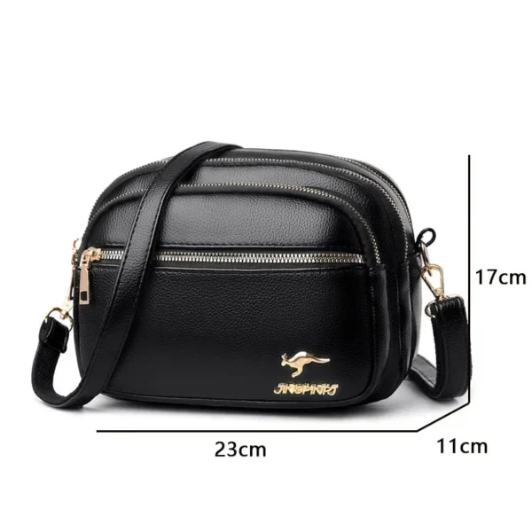 Soft Leather Purse: Multi-Pocket
  Shoulder Messenger Handbag (Luxury) - Image 6