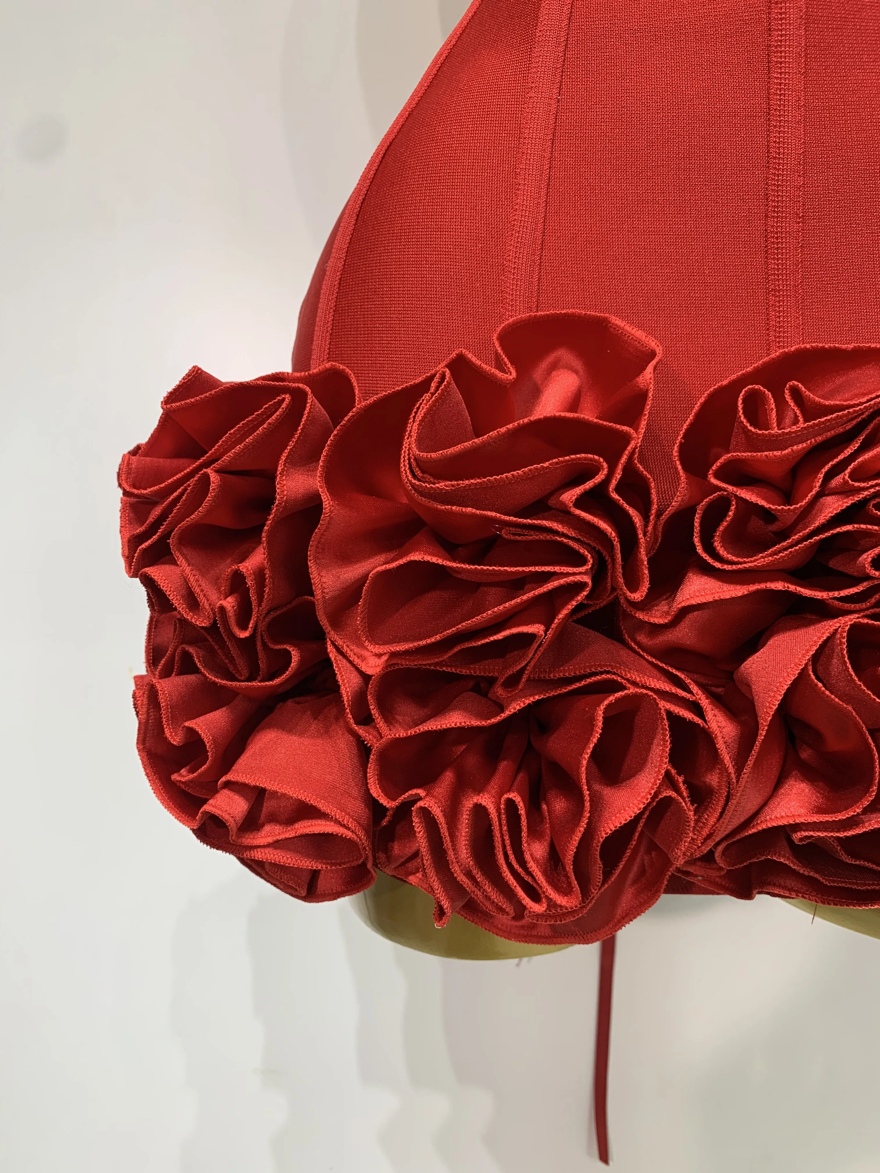 Sexy Strapless Mini Bandage Dress: Flower Embellished Backless Bodycon 6 Sexy Strapless Mini Bandage Dress: Flower
  Embellished Backless Bodycon - Image 6