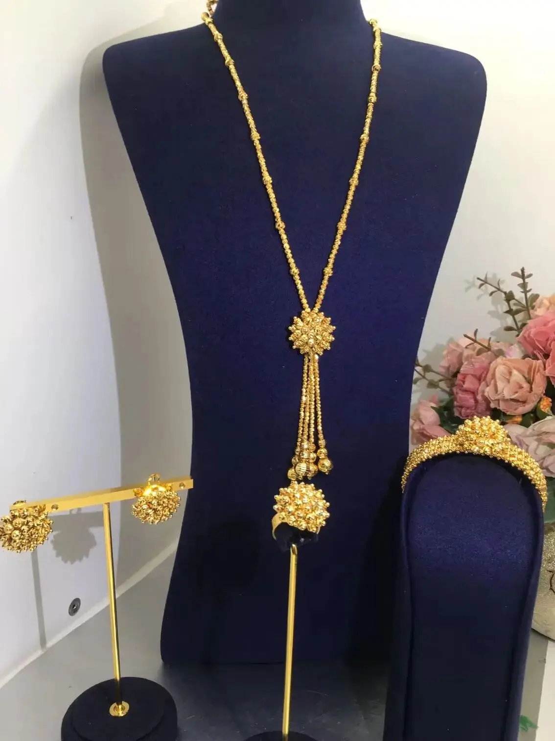 JaneKelly Luxury 2PCS Jewelry Set:
  Zirconia Dubai Bridal Party Accessories