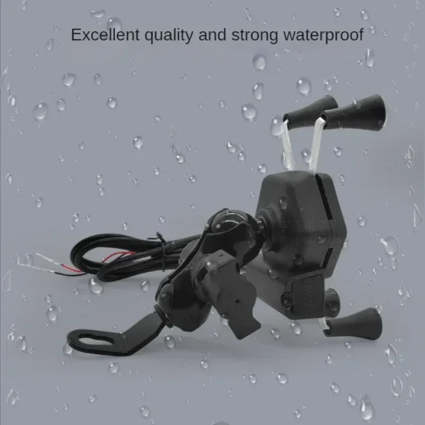 Bike Phone Holder: Universal Handlebar
  Clip & GPS Stand w/ USB Charger - Image 4