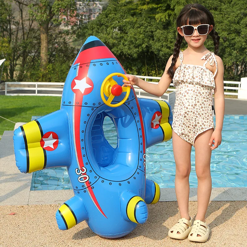 Baby Swim Ring: Inflatable Aircraft Shape Swimming Circle Seat Float 5 Baby Swim
  Ring: Inflatable Aircraft Shape Swimming Circle Seat Float - Image 5