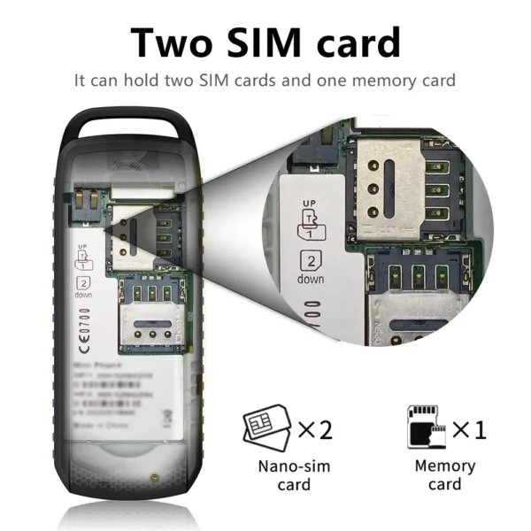 SERVO B25
  Mini Button Phone: Dual SIM, Bluetooth Dialing, Blacklist - Image 3