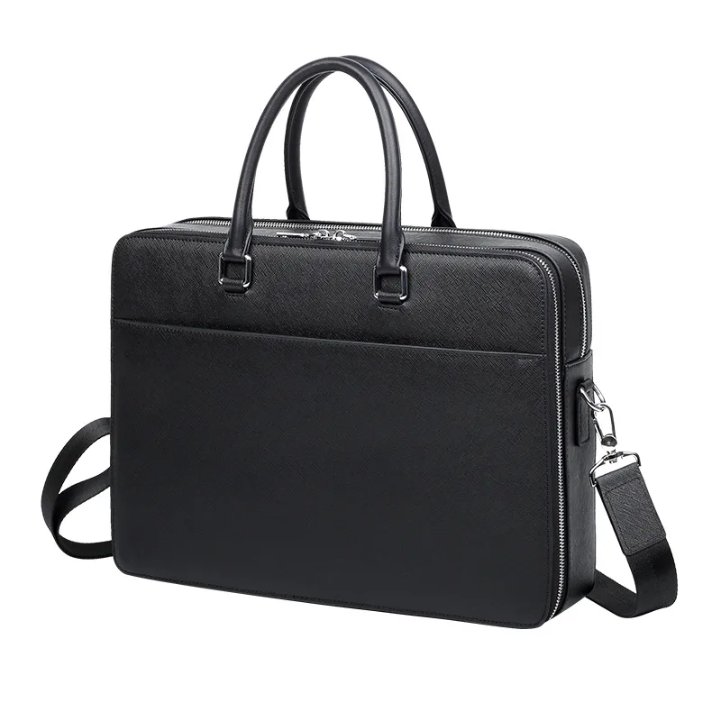 Trendy Men's Briefcase: Large Capacity
  Business Messenger Shoulder Bag