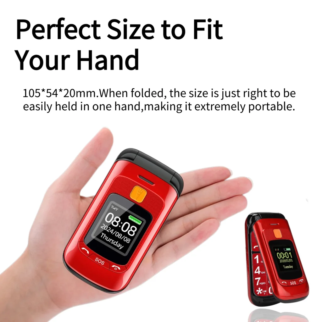 Senior Flip
  Dual Display Phone: Large Button, Speed Dial, SOS Call