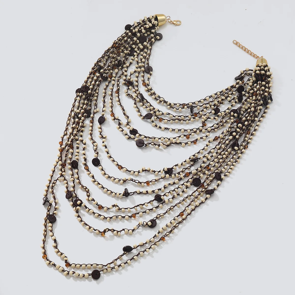 ZAA Multi-Layered Handmade Necklace: Exaggerated Fashion Jewelry 4 ZAA Multi-Layered Handmade Necklace:
  Exaggerated Fashion Jewelry - Image 4