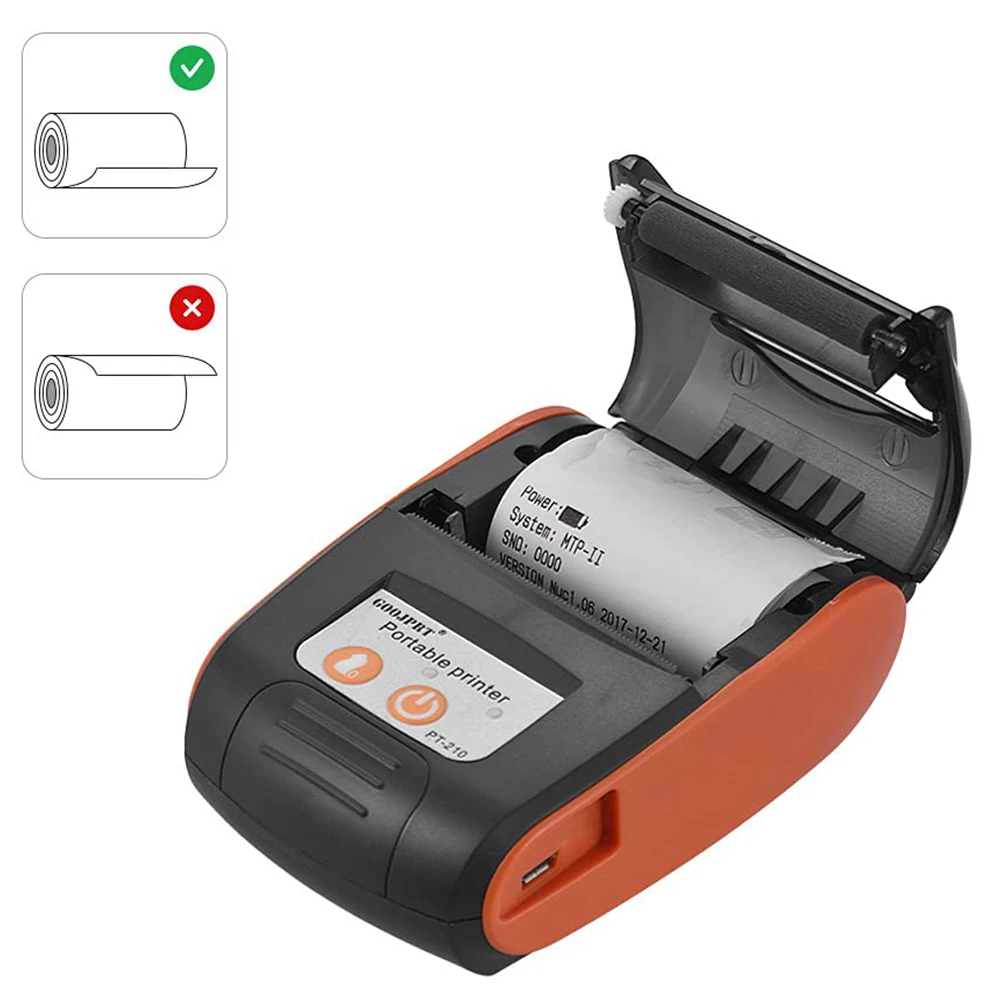 Mini Thermal Receipt POS Printer: Wireless Bluetooth 58mm Bill/Ticket 2 Mini Thermal
  Receipt POS Printer: Wireless Bluetooth 58mm Bill/Ticket - Image 2