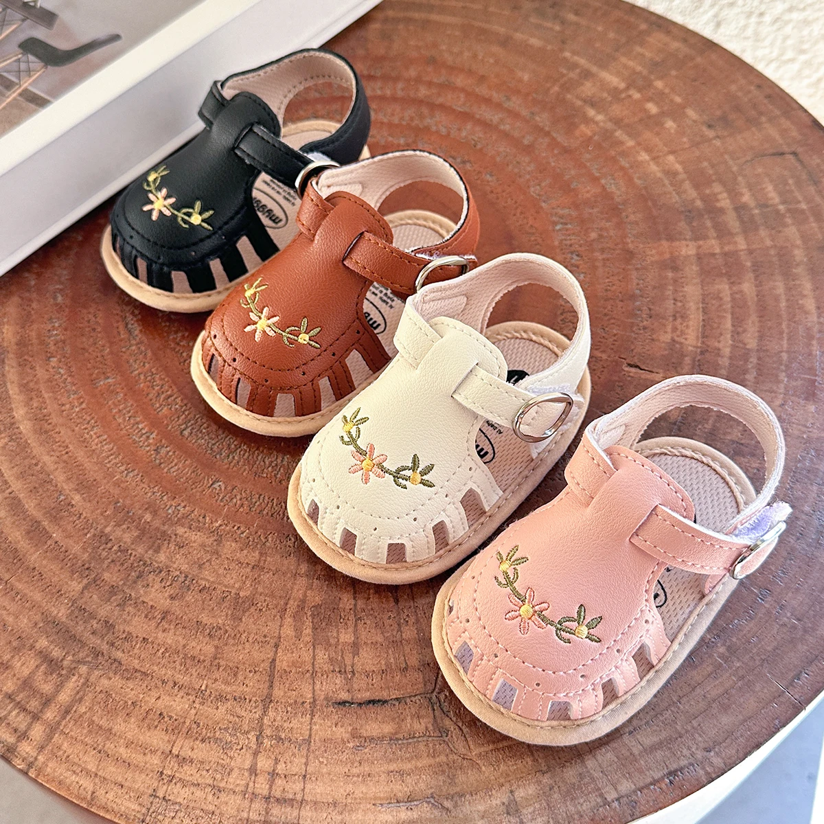Infant Boy Girl Sandals: Summer Wedding Dress Flat Shoes First Walkers 6 Infant Boy
  Girl Sandals: Summer Wedding Dress Flat Shoes First Walkers - Image 6