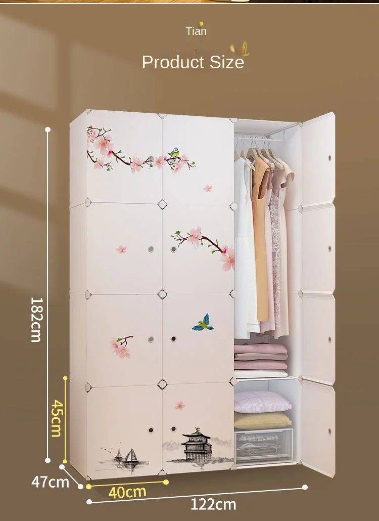 New Collapsible Wardrobe: Plastic Durable Clothes Cabinet Storage Locker 4 New Collapsible Wardrobe: Plastic
  Durable Clothes Cabinet Storage Locker - Image 4