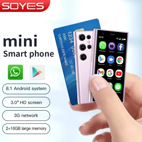 SOYES S23 Pro
  Mini Phone: 3.0" Display, 3G Network, 2GB+16GB Android - Image 5