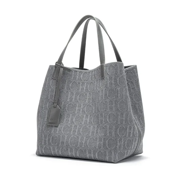 CH Ladies Shoulder Bag: Classic Pure
  Color, Large Capacity Handbag - Image 2