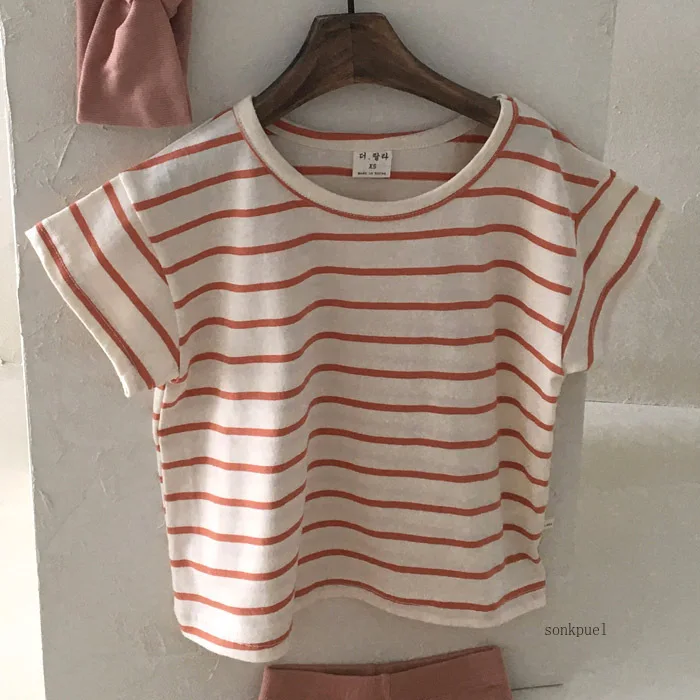 Baby Boy Stripe Shirt: Summer Casual Short Bat Sleeve Cotton Tops 5 Baby Boy
  Stripe Shirt: Summer Casual Short Bat Sleeve Cotton Tops - Image 5