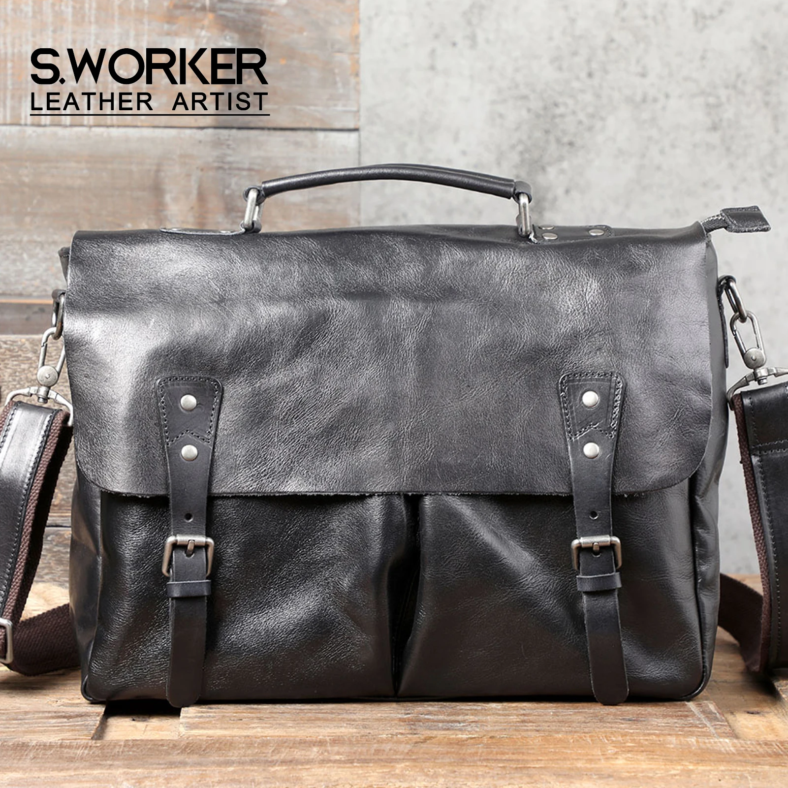 JEEP BULUO Men's Business Briefcase: Large 13.3" Laptop Work Travel Bag 1 JEEP BULUO Men's Business Briefcase:
  Large 13.3" Laptop Work Travel Bag