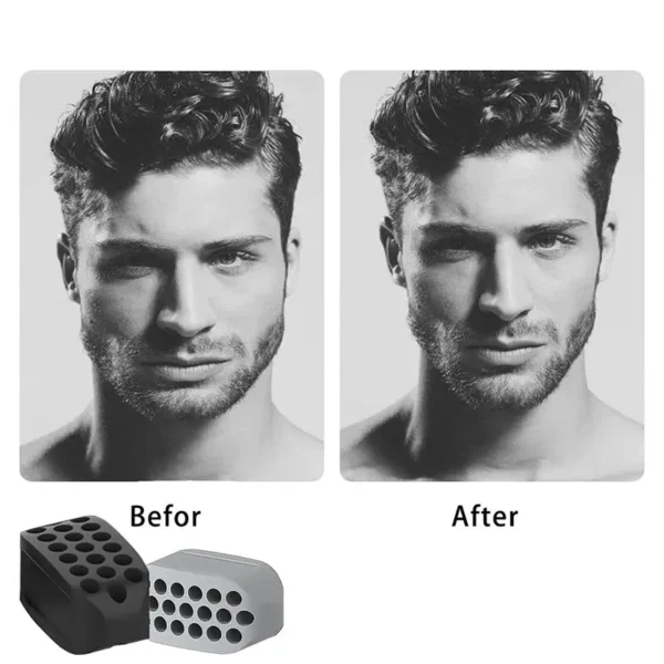 2PCS Silicone
  Jaw Exerciser: Facial Toner, Jawline Fitness Ball & Neck Toning - Image 6