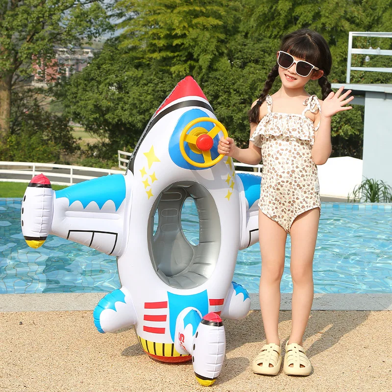 Baby Swim
  Ring: Inflatable Aircraft Shape Swimming Circle Seat Float