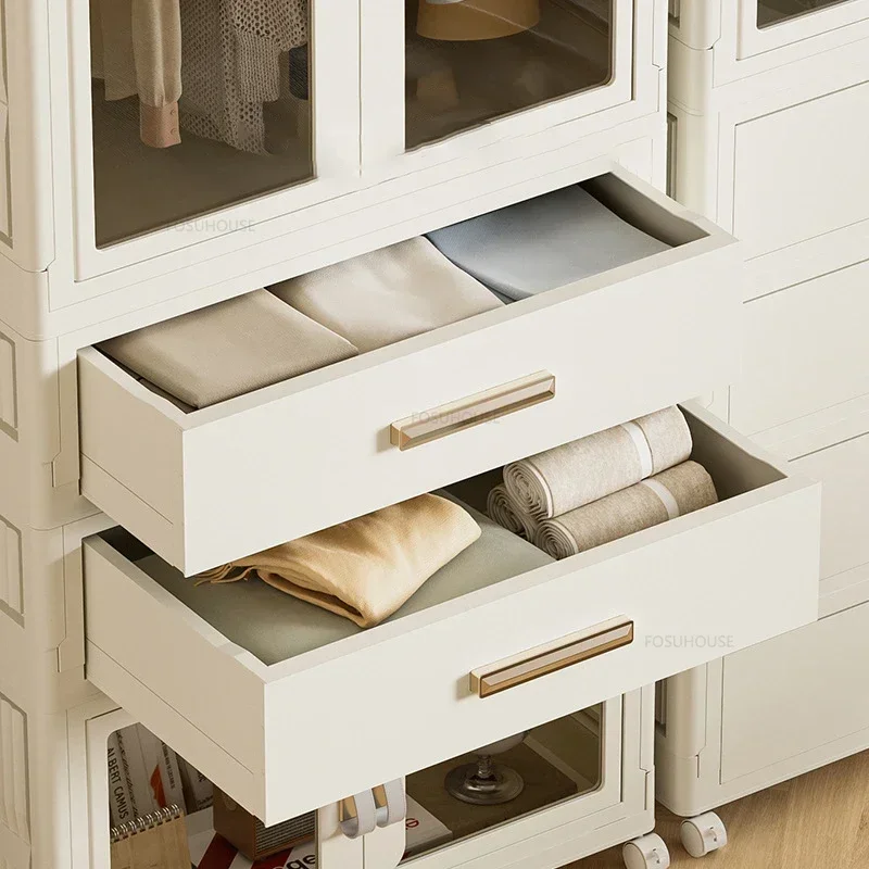Simple Folding Wardrobe: Multi-layer Dustproof Partition Closet Storage 5 Simple Folding Wardrobe: Multi-layer
  Dustproof Partition Closet Storage - Image 5
