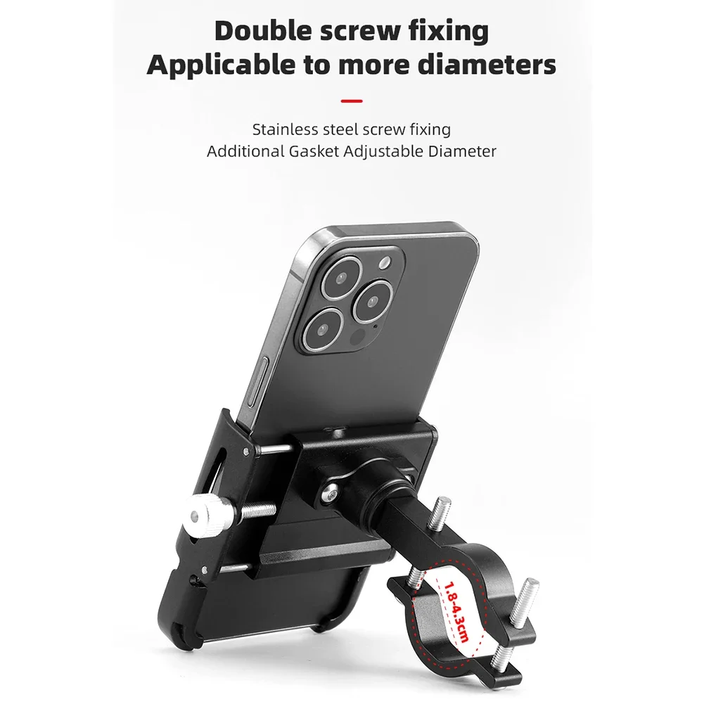 360° Rotation Bike Phone Holder: Aluminum Alloy MTB Motorcycle Handlebar Mount 6 360° Rotation Bike Phone Holder:
  Aluminum Alloy MTB Motorcycle Handlebar Mount - Image 6