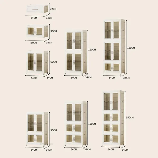 Simple Folding Wardrobe: Multi-layer
  Dustproof Partition Closet Storage - Image 6