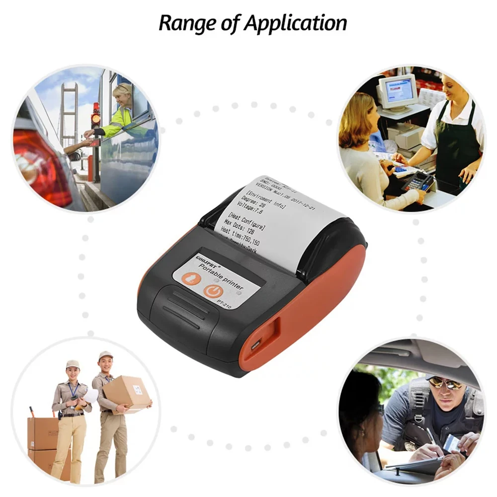 Mini Thermal Receipt POS Printer: Wireless Bluetooth 58mm Bill/Ticket 6 Mini Thermal
  Receipt POS Printer: Wireless Bluetooth 58mm Bill/Ticket - Image 6