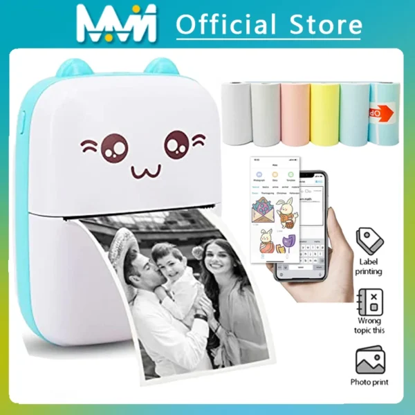 Portable
  Thermal Printer: MINI BT 203dpi for Photo Label Memo Printing