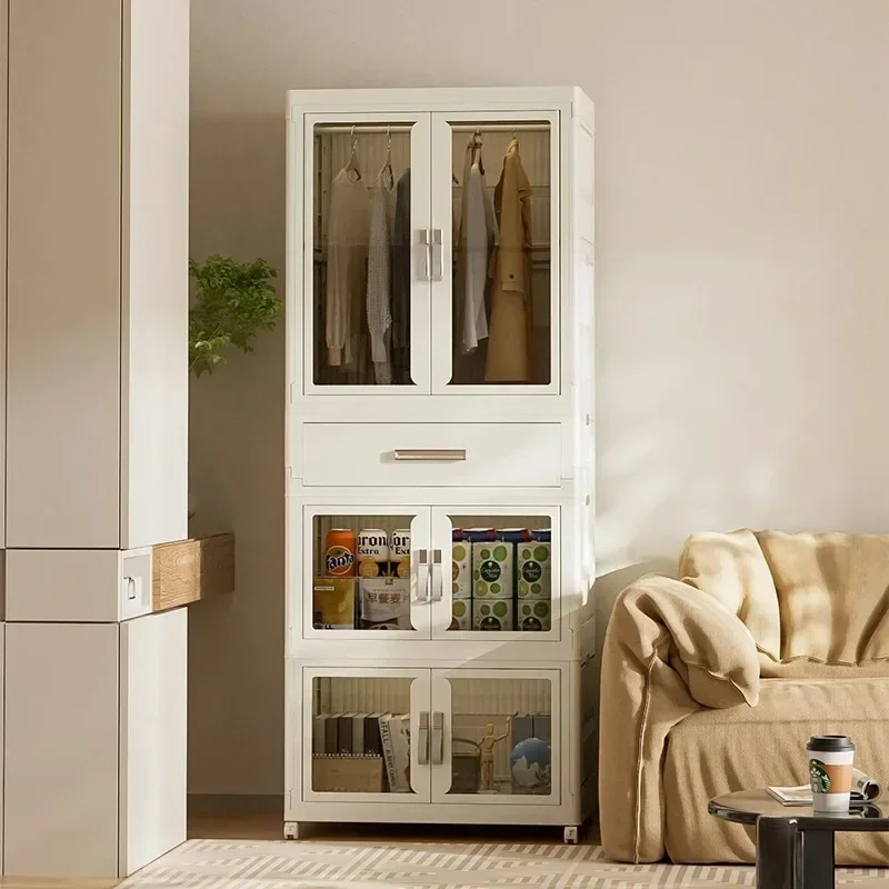 Transparent Folding Wardrobe: Storage Container w/ Wheels (Install-Free) 4 Transparent Folding Wardrobe: Storage
  Container w/ Wheels (Install-Free) - Image 4
