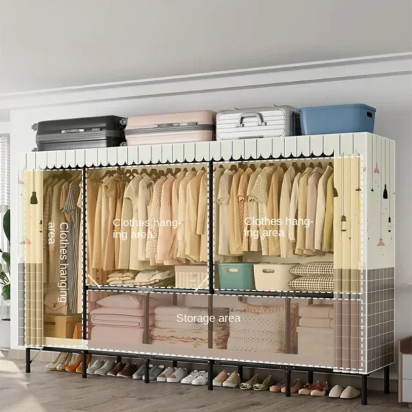 Folding Storage Locker Dressers:
  Portable Cabinets for Wardrobe & Closet - Image 4