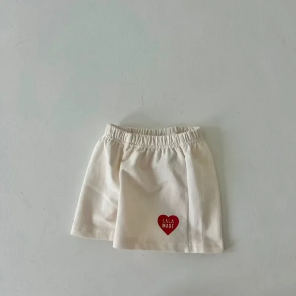K2423 Summer
  Baby Shorts: Thin Cotton Elastic Waist Love Letters Casual - Image 6
