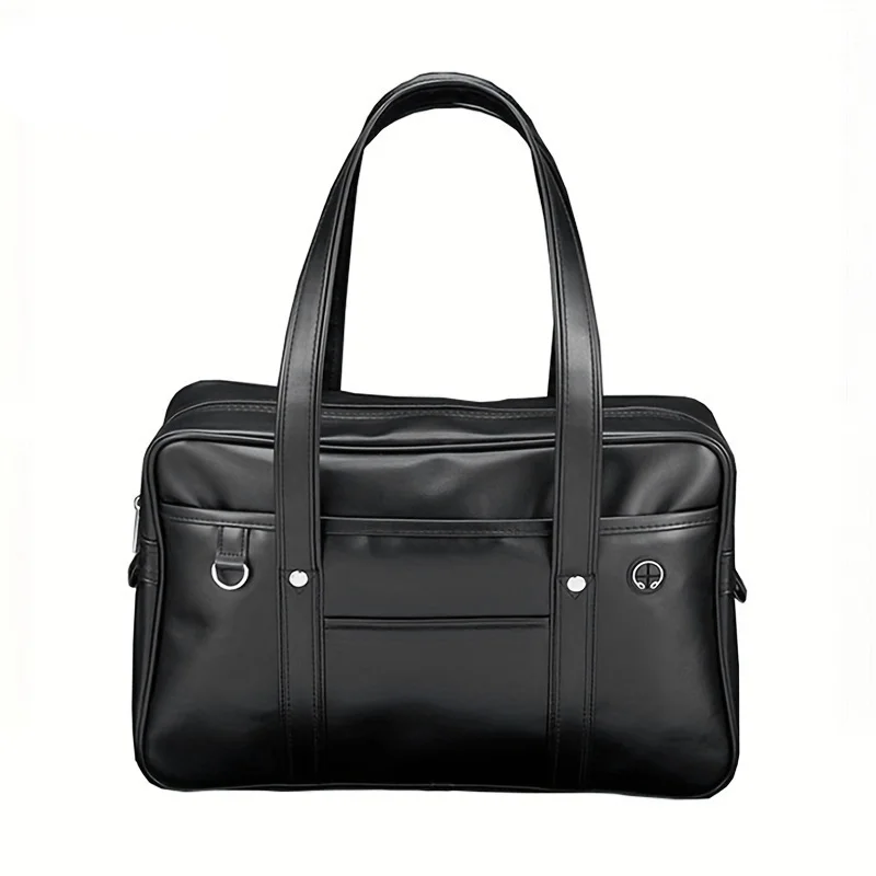 Waterproof PU Leather Student JK
  Handbag: Uniform Shoulder Commuter Bag