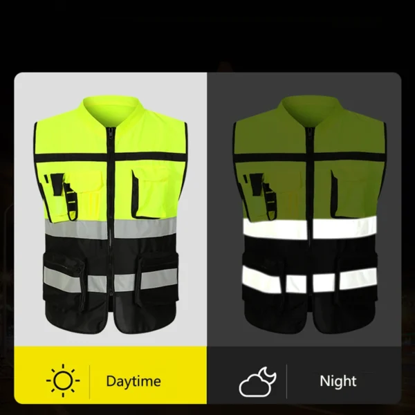 Night Walking
  Highlight Vest: Outdoor Adjustable Safety Biking Gear - Image 2