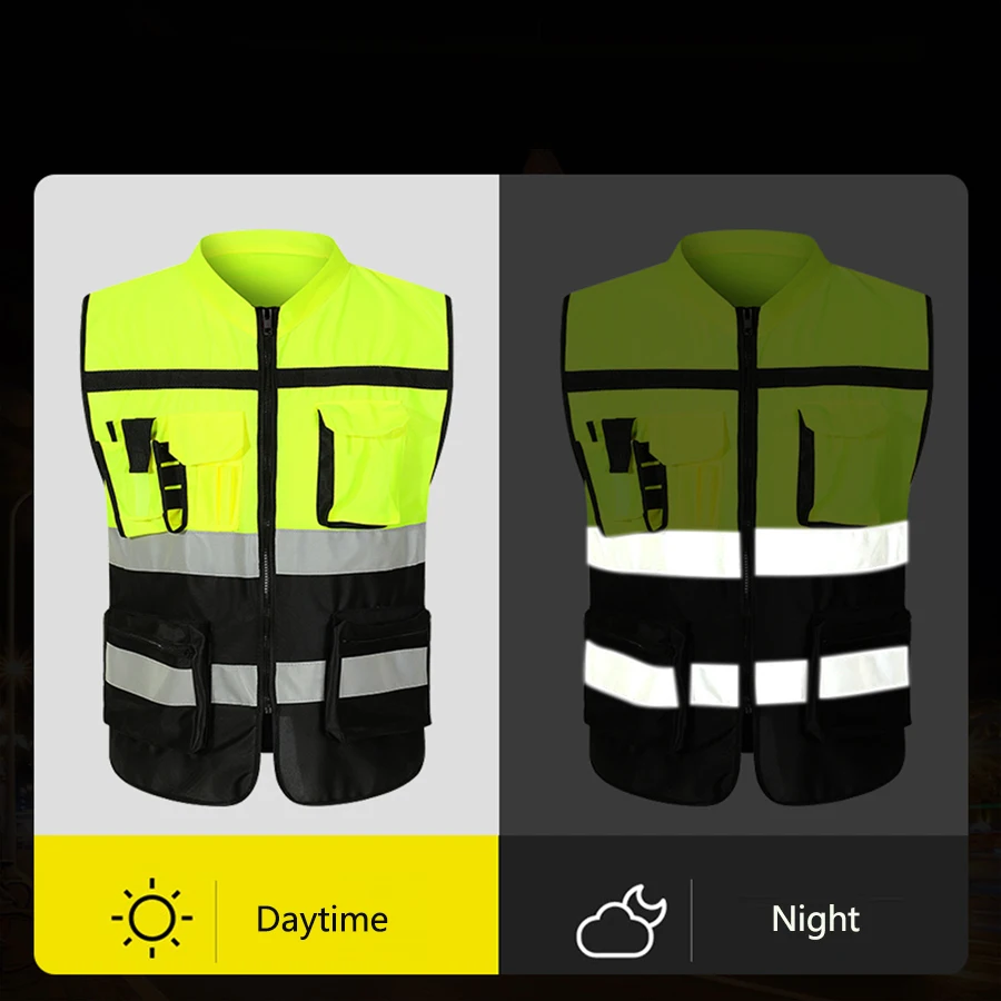 Night Walking Highlight Vest: Outdoor Adjustable Safety Biking Gear 2 Night Walking
  Highlight Vest: Outdoor Adjustable Safety Biking Gear - Image 2