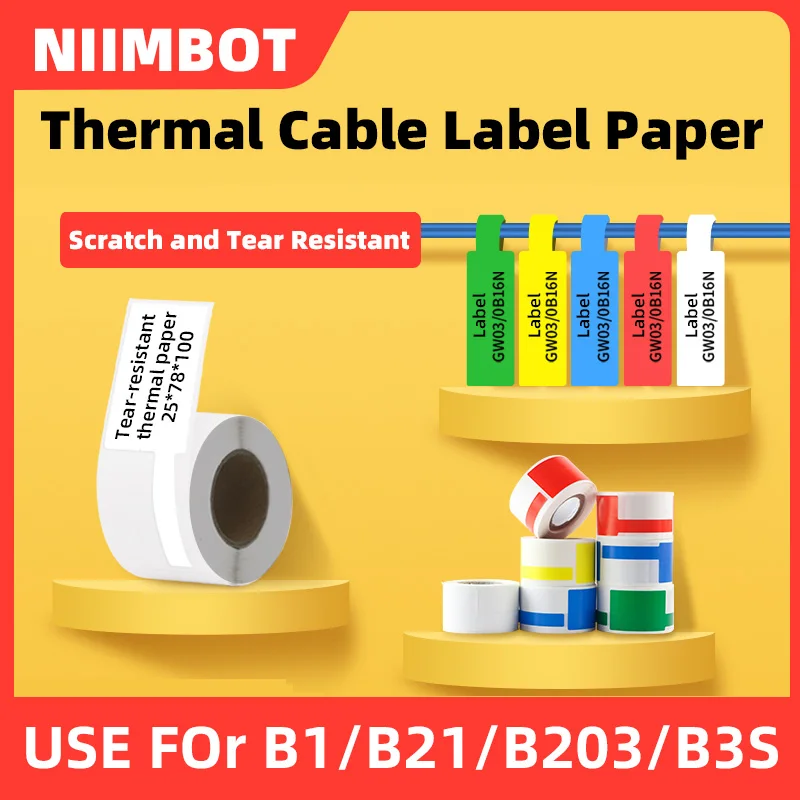 Niimbot Mini
  Thermal Printer: Waterproof Wire Cable Sticker & Fiber Tag