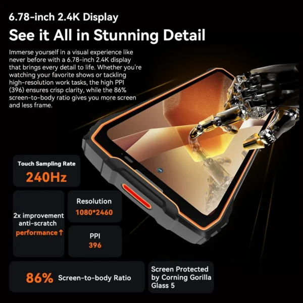 BLACKVIEW
  BL7000 5G Rugged Phone: Deepseek GPT, 120Hz Display, 7500mAh - Image 3