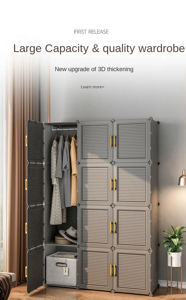 Household Wardrobe Organizer: Dustproof Collapsible Storage Cabinets 3 Household Wardrobe Organizer: Dustproof
  Collapsible Storage Cabinets - Image 3