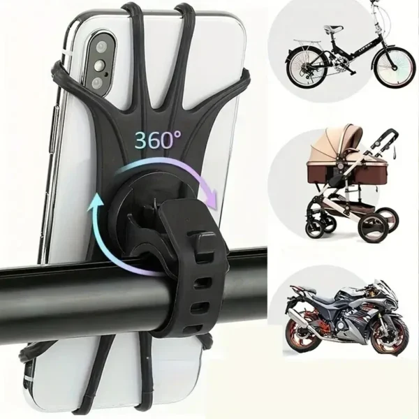 Bike Phone Holder: Bicycle &
  Motorcycle Stand for iPhone/Samsung/Xiaomi
