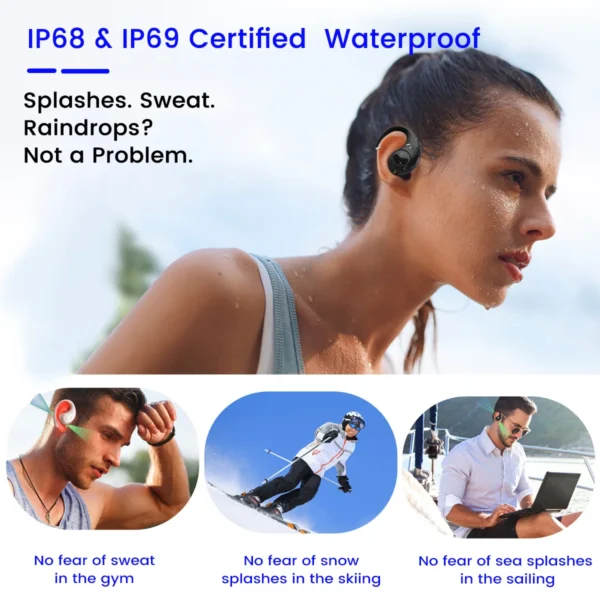 Blackview Airbuds 10: TWS Open Ear
  Headphones, Bluetooth 5.2, Air Conduction - Image 3