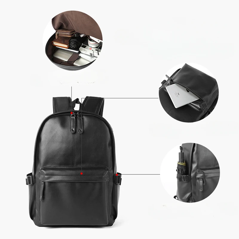 Men's PU Leather Briefcase: Luxury Business Office 14" Laptop Handbag 4 Men's PU Leather Briefcase: Luxury
  Business Office 14" Laptop Handbag - Image 4