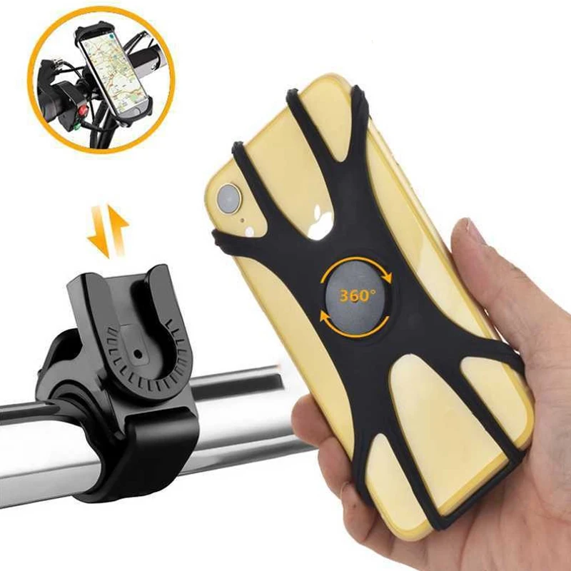 360° Removable Phone Holder: Universal
  Mount for Bike/Motorcycle (4"-7")