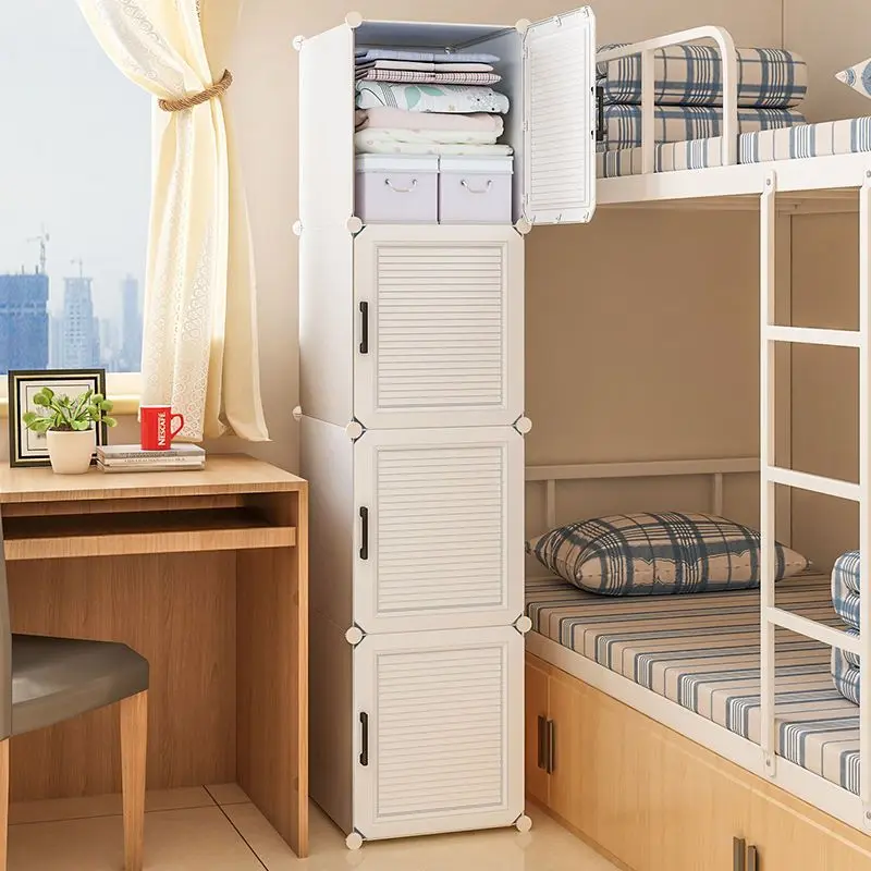 Household Folding Wardrobe: Dustproof
  Plastic Collapsible Storage Closet
