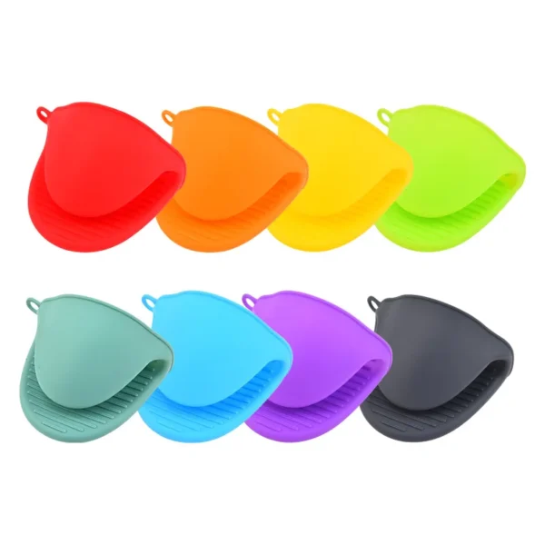 1Pc Silicone Oven Mitts: Heat Resistant
  Pinch Grips & Pot Holder for Kitchen - Image 2