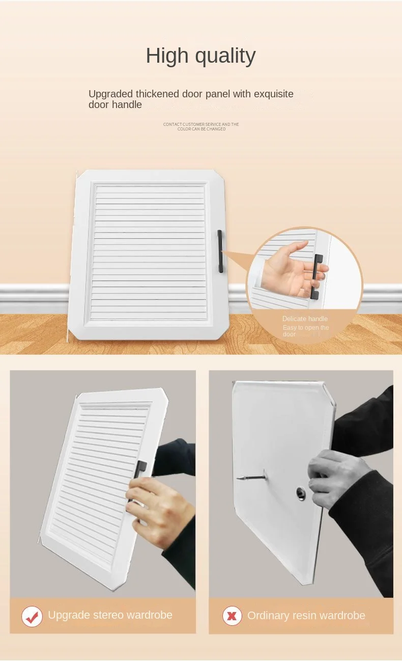 Household Folding Wardrobe: Dustproof Plastic Collapsible Storage Closet 5 Household Folding Wardrobe: Dustproof
  Plastic Collapsible Storage Closet - Image 5