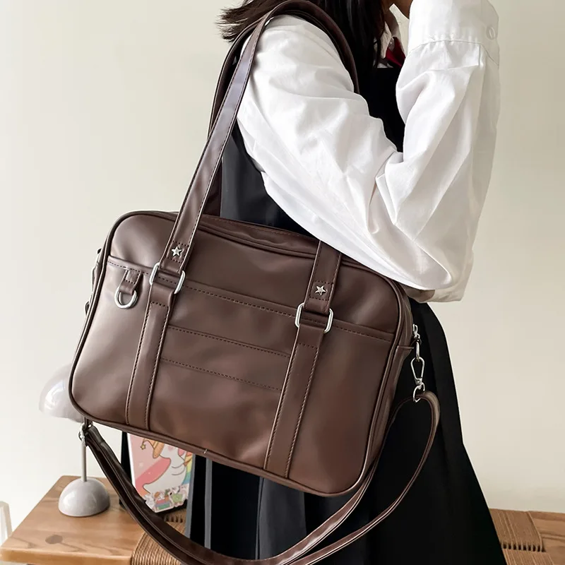 Japanese JK Uniform Bag: PU Leather
  Shoulder Handbag Crossbody