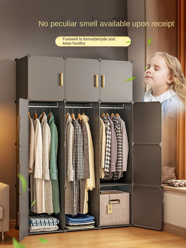 Folding Wardrobe: Plastic Collapsible Sturdy Cube Storage Closet Furniture 3 Folding Wardrobe: Plastic Collapsible
  Sturdy Cube Storage Closet Furniture - Image 3