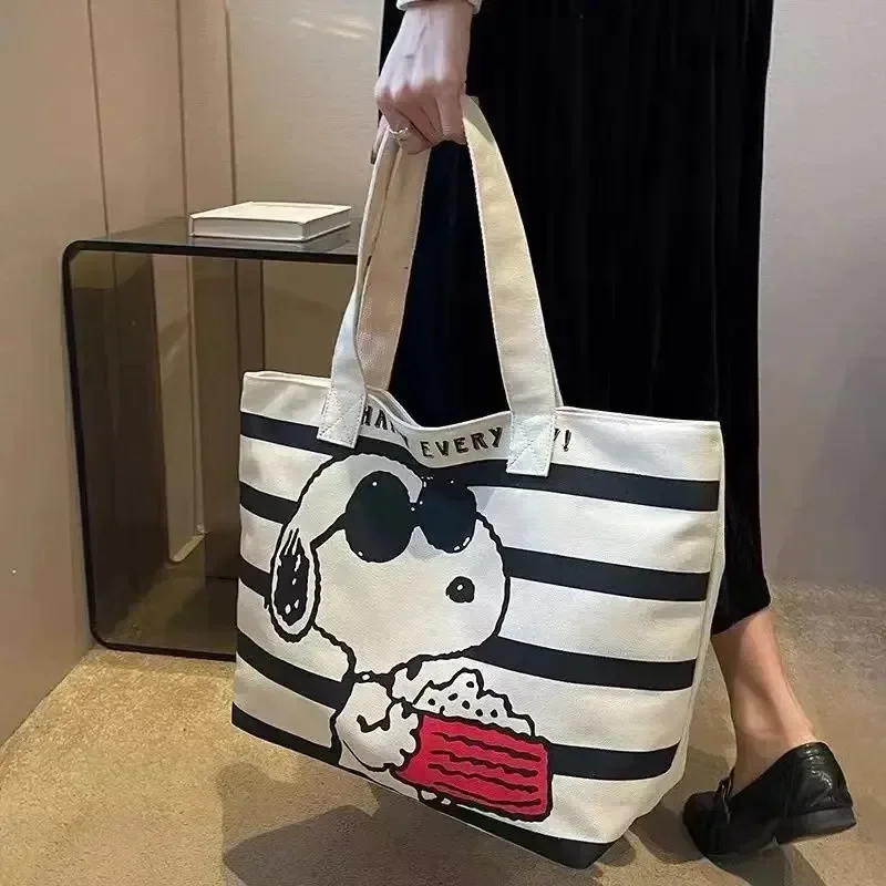 Disney Snoopy Canvas Bag: Cute Cartoon Tote for Students & Books 5 Disney Snoopy Canvas Bag: Cute Cartoon
  Tote for Students & Books - Image 5
