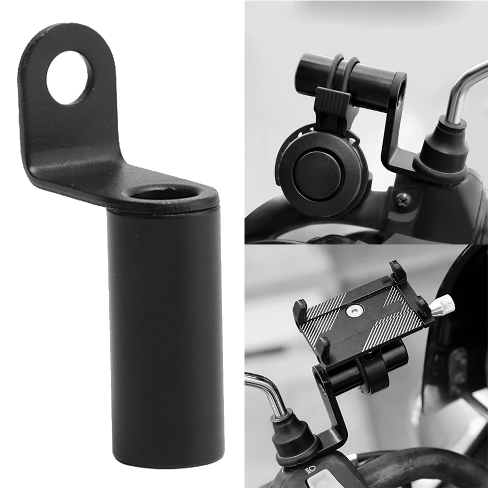 Motorcycle Phone Holder: Handlebar &
  Mirror Mount w/ Quick Lock Support